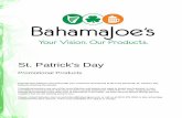St. Patrick's Days_Day.pdf · St. Patrick's Day Promotional Products Promote and reinforce your brand with your customers and beyond at all of the Savannah St. Patrick's Day festivals