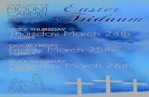 Holy THursday Thursday, March 24thourladymountcarmel.com/wp-content/uploads/2013/03/Triduum-poster-2016-1.pdfThursday, March 24th 7:00pm Good Friday Friday, March 25th 7:00pm Holy