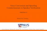 Voice Conversion and Spoofing Countermeasure in Speaker …bigeye.au.tsinghua.edu.cn/sidas2017/files/Voice... · 2019. 2. 27. · Keiichi Tokuda, Yoshihiko Nankaku, Tomoki Toda, Heiga