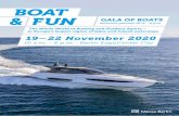 BOAT FUN...& FUN GALA OF BOATS exclusive preview 18.11. · 6 p.m. BOAT 19–22 November 2020 10 a.m.– 6 p.m. · Berlin ExpoCenter City The Whole World of Boating and Outdoor SportsAt