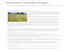 Pollinators Paradise Project - Wildflower FarmPollinators Paradise Project M o n d a y , N o v e m b e r 2 , 2 0 1 5 Spreading Wildﬂowers: A chat with Miriam Goldberger Miriam Goldberger