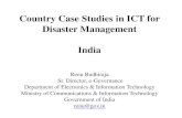 Country Case Studies in ICT for Disaster Management India ... Country Case Studies in ICT for Disaster
