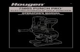 ELECTRO-HYDRAULIC HOLE PUNCHER - Hougen · 2015. 1. 26. · 3 The Hougen-Ogura Electro-hydraulic Hole Puncher is an integrated unit, containing the electric motor, hydraulic pump,