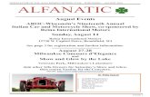 NEWSLETTER OF THE ALFA ROMEO OWNERS CLUB ...That’s the latest from Frank Chiappet-ta of Palmen Fiat-Alfa of Kenosha, our local dealer. He says that according to his contact at Fiat,