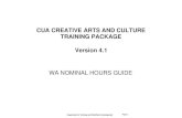 CUA CREATIVE ARTS AND CULTURE TRAINING PACKAGE Version 4 · 2019. 4. 9. · CUA41115 Certificate IV in Photography and Photo Imaging 640 CUA41215 Certificate IV in Screen and Media