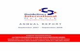 G-I-N Annual Report 2008 final · Annual Report 2008 The Guidelines International Network is a Scottish Guarantee Company incorporated under Company No.SC243691 Scottish Charity recognised