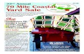 2 70 Mile Coastal Yard Sale - 2019 Nick Doneff€¦ · The 70 Mile Coastal Yard Sale is a community initiative of the Wood Islands and Area Development Corporation (WIADC), now in