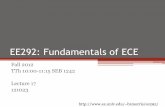 EE292: Fundamentals of ECEb1morris/ee292/docs/slides17.pdf · 2012. 10. 24. · Example 5.1 • Voltage 𝑣𝑡=100cos(100𝜋𝑡) V • Applied to a 50Ω resistance • Find the