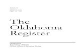 Volume33 Number13 March15,2016 Pages381-410 The ......Secretary of State, Office of Administrative Rules, 2300 North Lincoln Boulevard, Suite 101, Oklahoma City, OK 73105, by phone