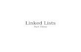 Linked Lists - Stanford Universityweb.stanford.edu/class/archive/cs/cs106b/cs106b...Outline for Today Pointers by Reference Changing where you’re looking. Tail Pointers Speeding