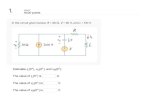 EE101 Electronic Circuits | EE101, Winter 18, Section 01€¦ · 10.00 points In the circuit given below, V = 50 V. The switch in the circuit has been positioned at 1 for t < 0. At