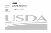 Land Values 2020 Summary 08/06/2020 · 2020. 8. 6. · 4 Land Values 2020 Summary (August 2020) USDA, National Agricultural Statistics Service Agricultural Land Values Highlights