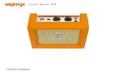 Crush Micro PiX - Orange Amps...Crush Micro PiX • Do not install near any heat sources such as radiators, heat registers, stoves, or other apparatus (including amplifiers) that produce