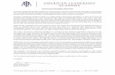 AMERICAN LEADERSHIP ACADEMY - Charter schoolcharterschools.nv.gov/uploadedFiles/CharterSchools...AmericanLeadership Academy North Las Vegas (ALA) commenced operationsin2017 andhave