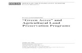 EVALUATION REPORT “Green Acres” and Agricultural Land ...1.1 Eligibility Criteria for Green Acres Program, 2007 9 1.2 Trends in Green Acres Program Enrollment, for Property Assessed