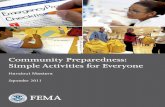 for Everyone Materials DMC/Disaster...Community Preparedness: Simple Activities for Everyone September 2011 Page i HANDOUT MASTERS PREPAREDNESS ACTIVITIES: HANDOUTS Preparedness on
