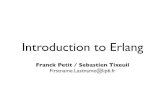 Introduction to Erlangtixeuil/m2r/uploads/Main/RAD_coursEr... · 2013. 9. 26. · Erlang has its own shell where you can directly write bits of Erlang code and evaluate (run) them