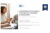 COMMUNICATION SKILLS FOR PROJECT LEADERS ...dcolearning.com/.../2019-NL-PMCommSkills-eBrochure-v02F.pdf19 We are a Registered Education Provider (R.E.P.) of Project Management Institute.