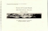 Town of Grand Bank MUNICIPAL PLAN 2012-2022 · 2020. 1. 28. · Municipal Plan/Amendnicilt REGISTERED Number Date, Signature 11-7 e20( - 003 Mayo Clerk: L•CC Municipal Plan for
