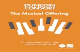 18:09 Musical offering · 2020. 9. 14. · BIOGRAPHIES JOHN BUTT John Butt is Gardiner Professor of Music at the University of Glasgow, Musical Director of Edinburgh’s Dunedin Consort