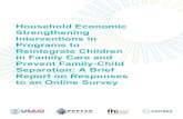 Household Economic Strengthening Interventions in Reintegrate … · 2019. 6. 8. · Separation: A Brief Report on Responses to an Online Survey i Household Economic Strengthening