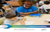 PPL FOUNDATION 2O18 COMMUNITY REPORT...We’re empowering communities each and every day. 2 PPL FOUNDATION 2018 COMMUNITY REPORT $3.5M TOTAL CHARITABLE GIVING 300 ORGANIZATIONS RECEIVED