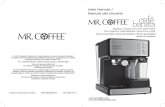 User Manual / Manual del Usuariowebapps.easy2.com/MYO_hosted_content/mrco/mrco100008/...French or Italian roast ground for espresso. Pre-ground coffee will only retain Pre-ground coffee