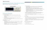 MDO4000 Series Mixed Domain Oscilloscopes Datasheet · now use your tool of choice, the oscilloscope, to look at the frequency domain rather than having toﬁnd and re-learn a spectrum