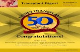 Transplant Digest - Spring/Summer 2019 (Issue 26)1 Transplant Digest Spring/Summer 2019, Issue No. 26 Spring/Summer 2019, Issue No. 26 Transplant Digest K I D N E Y N T R A S P L A