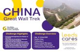 CHINA - Leeds Cares · 2019. 2. 7. · Transfers: Approx. 1 hour transfer to hotel. Day Three Huangyaguan Following breakfast at the hotel, ... • Return flights from London Airport