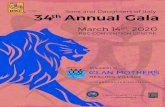 presents Sons and Daughters of Italy 34th Annual Gala...SONS AND DAUGHTERS OF ITALY Order Sons and Daughters of Italy, Garibaldi Lodge, invites you to sponsor the 34 th Annual Gala