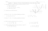Algebra 1 Quarter 3 Exam (Unit 8 & Review from Previous Units)mrsbrantleymath.weebly.com/uploads/5/6/2/9/56291093/... · 2020. 3. 5. · Name: Date: _____ Algebra 1 – Quarter 3