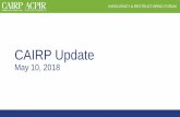 CAIRP Update...CAIRP advances interests of members and the public by: • promoting excellence amongst members, • providing relevant professional development, • establishing and