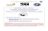 DEFRA / AHT / BEVA EQUINE QUARTERLY DISEASE … · 2020. 9. 17. · DEFRA/AHT/BEVA Equine Quarterly Disease Surveillance Report Volume 1, No. 4: October-December 2005 Table of Contents