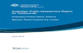 Australian public assessment for Tocilizumab [Actemra] · 2018. 6. 13. · Therapeutic Goods Administration AusPAR Actemra Tocilizumab PM-2016-03548-1-3 Final 4 June 2018 Page 2 of