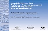 Guidelines for Water Management and Irrigation DevelopmentH.R. Wallington Ldt. - Institute of Hydrology i Table of Contents Guidelines for water management and irrigation development