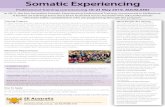 Somatic Experiencing - NZAP · 2019. 5. 2. · Advanced: Level 3: Working with complex trauma and syndromes (IBS, fibromyalgia, chronic fatigue) whilst developing a deeper understanding