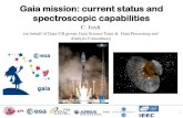 Gaia mission: current status and spectroscopic capabilities · Calibration of the background ... together with XP and RVS spectra for well-behaved objects. ... • Source classifications