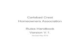 Carlsbad Crest Homeowners Association Rules Handbook ... · 2560 Orion Way, Carlsbad, 92008 Non-Emergency Line 760-931-2197 Business Office 760-931-2100 Police@CarlsbadCa.Gov Fire