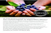 The Global Organic & Vegan Wine Masters · the drinks business is thrilled to announce The Global Organic & Vegan Wine Masters Organic & Vegan wines have entered the mainstream in