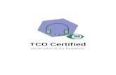 TCO Certified · TCO Certified — sustainability certification in accordance with ISO 14024 TCO Certified is a third-party certification that meets the requirements of ISO 14024