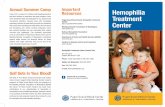 Annual Summer Camp Important Hemophilia Resources ...Puget Sound Blood Center’s Hemophilia Treatment Center (HTC) was established in 1974 as part of a federally funded, nationwide