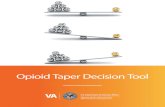 Opioid Taper Decision Tool - Pharmacy benefit managementThe Opioid Taper Decision Tool is designed to assist Primary Care providers in determining if an opioid taper is necessary for