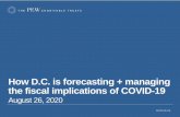 How D.C. is Forecasting and Managing the Fiscal ... · • City revenues: real estate transfer, traffic fines, licenses and permits, sales and excise taxes • County revenues: property