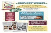 ITALIAN CATHOLIC FEDERATION Convention YearbookWdd like to say thank you to everyone who helped to success, our volunteers, our members, our parish, local community members who support