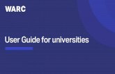 User Guide for universities€¦ · With over 11,500 case studies searchable by industry, campaign objective, media channel and geography.