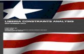 LIBERIA CONSTRAINTS ANALYSIS FINAL VERSION · growth has trended upward since 2004, with real GDP growth of 7.5% projected for 2013 (IMF). Inflation has been kept in the single digit
