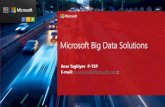 Microsoft Big Data Solutionscedawi.org/docs/Anar-Tagiyev-Big-Data-Day-Baku-2015...Azure Blobs; structured nosql based data with Azure Tables; reliable messages with Azure Queues, and