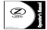 Z-SPRAY · Z-SPRAY ™ JUNIOR 36 For Serial Nos. 404,314,159 and Higher PartNo. 4504-420Rev. C Z