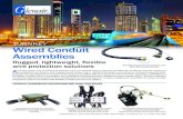 TURNKEY Wired Conduit Assemblies - Glenair, Inc. · 2018. 8. 31. · Wired Conduit Assemblies Rugged, lightweight, flexible wire protection solutions A ll of the metal-core conduit